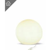 Lampe de table boule 60 lumière blanche chaude avec câble collection d'intérieur ø60x55cm - Blanc - Moovere