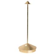 Lampe de table Pina Pro Gold Leaf, rechargeable et