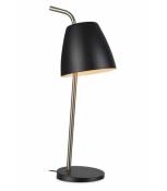 Lampe de table SPIN en acier et noir