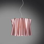 Linea Zero - Lampe à suspension FOLIO Abat-jour rose en Polilux diamètre 40x h37 cm