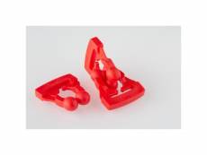 Pack 2 attaches rapides clip'on® rouge
