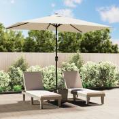 Parasol, Parasol pour Balcon Jardin Plage Terrasse, 200 x 300 cm Blanc sable Rectangulaire OIB7757E