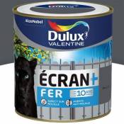 Peinture Ecran+ Fer protection antirouille Dulux Valentine brillant gris foncé RAL 7015 0 5L