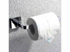 Porte-papier toilette en laiton solide et chrome poli