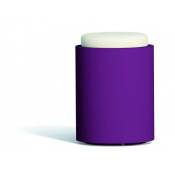 Pouf Rond Comfy Violet en Polymère Monacis 40 Cm -