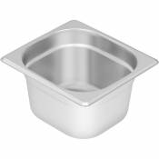 Royal Catering - Bac Gastronorme GN 1/6 Profondeur 100 mm Inox Récipient Bain Marie Chafing Dish