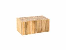 Table basse rectangulaire bois de teck naturel - forini