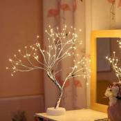 Table Bonsai Light Tree 108 Led Décorations de Noël Lampe d'arbre de table, alimenté par batterie / usb, arbre artificiel pour les cadeaux de fête de
