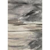 Tapis contemporain d'intérieur gris Edmond Gris 80x150 - Gris