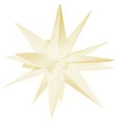 Toile de Noël 3D led 57 cm Illuminée Blanc ampoule E27 Minuterie Intérieur & Extérieur Noël Étoile lumineuse Étoile décorative - Monzana