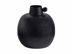 Vase - métal - noir - 20x22x22 - woood exclusive - kita