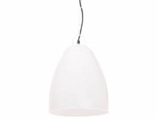 Vidaxl lampe suspendue industrielle 25 w blanc rond 32 cm e27 320562
