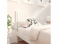 Vidaxl tête de lit blanc 95,5x4x100 cm bois massif de pin