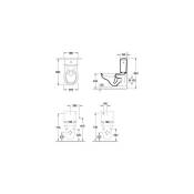 Villeroy&boch - Accessoires, mécanisme à touche DualFlush, chromé, alimentation latérale ou arrière, En porcelaine sanitaire Blanc
