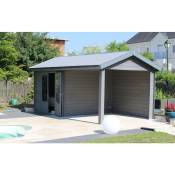 Abri de jardin - Pool House aluminium et composite