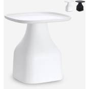 Ahd Amazing Home Design - Table basse 48x48 moderne en plastique pour intérieur et extérieur Bell xl Couleur: Blanc