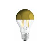 Ampoule led standard calotte doree 7W - Transparente