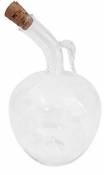 Carafe ronde sous la forme de pomme en verre clair