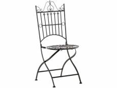 Chaise de jardin pliable en métal bronze mdj10221
