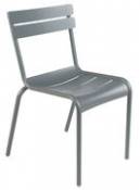 Chaise empilable Luxembourg / Aluminium - Fermob gris en métal
