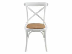 Chaise en bois blanche villa florence - bistrot CHA-BISTROT/PARENT