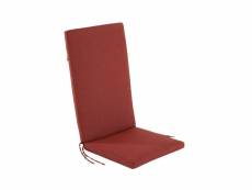 Coussin pour chaises d'extérieur couleur olefin rouge, 114x48x5cm,tissu anti-taches K84128208