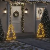 Décoration lumineuse arbre de Noël avec piquets 115