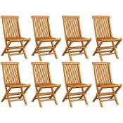 Design In - Lot de 8 Chaises de jardin pliables - Chaises