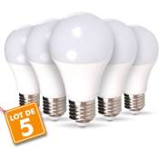 Eclairage Design - Lot de 5 ampoules led E27 14W Eq 100W Blanc chaud