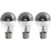 Etc-shop - Lot de 3 ampoules led rétro filament tête de miroir lampes 4W E27 ampoules lumières