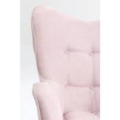 Fauteuil Vicky rose Kare Design