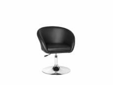 Finebuy chaise de salle à manger cuir synthétique 72 - 84 cm fauteuils | fauteuil club tournant - capacité de charge maximale: 120 kg - chaise longue