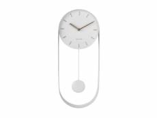 Horloge en métal pendulum charm blanc - karlsson