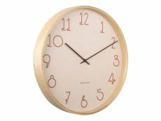 Horloge ronde en mdf sencillo 40 cm sable
