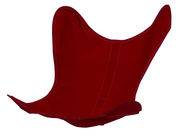 Housse Coton OUTDOOR / Pour fauteuil AA Butterfly - AA-New Design rouge en tissu