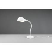 Iperbriko - Lampe de bureau blanche à bras flexible Perry Trio Lighting