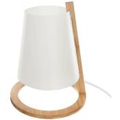 Lampe Pita bambou blanc H26cm Atmosphera créateur d'intérieur - Blanc