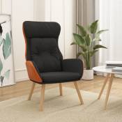 Maison du'Monde - Chaise de relaxation Noir Tissu et