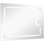 Miroir rétro-éclairant nevis - Argent - 100x80cm