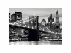 Papier peint new york brooklyn bridge noir & blanc