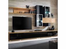 Paris prix - ensemble meuble tv "manhattan" 300cm naturel
