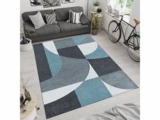 Picasso - tapis géométrique - bleu & gris 140 x 200 cm EFOR1402003711BLUE