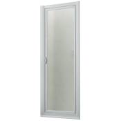 Porte de douche en niche pivot 70 cm h 185 en acrylique