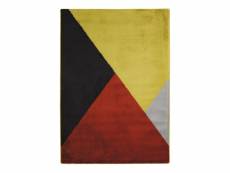 Pythagore - tapis lumineux effet laineux motifs triangles