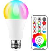 Rapanda - Ampoule led E14 led Ampoules de couleur, équivalente 70W, Edison Changement de Couleur Ampoule RGB+Blanc Dimmable - 120 Choix de Couleur