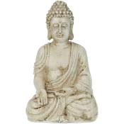 Relaxdays - Statue bouddha assis, résistant aux intempéries