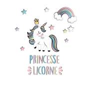 Stickers muraux princesse licorne 42,7x42cm