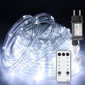 Swanew - Tube lumineux led avec télécommande Extérieur/Intérieur Tube lumineux Intérieur Chaîne lumineuse—Blanc—10m