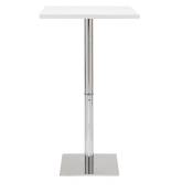 Table de bar design carrée blanche L60 cm jack - Blanc