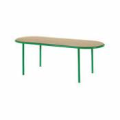 Table ovale Wooden / 210 x 80 cm - Chêne & acier -
